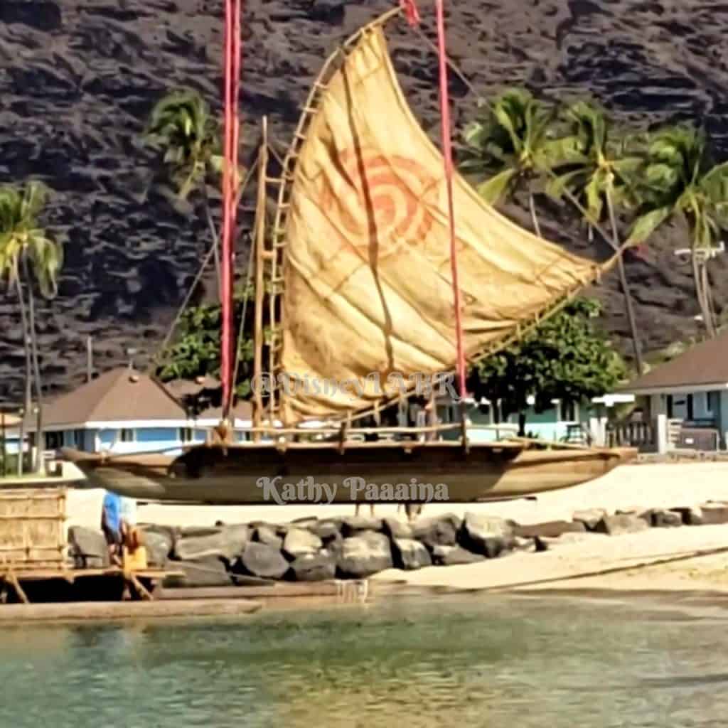 Disney’s Live-Action Moana: First Look at Moana's Iconic Canoe on Set!