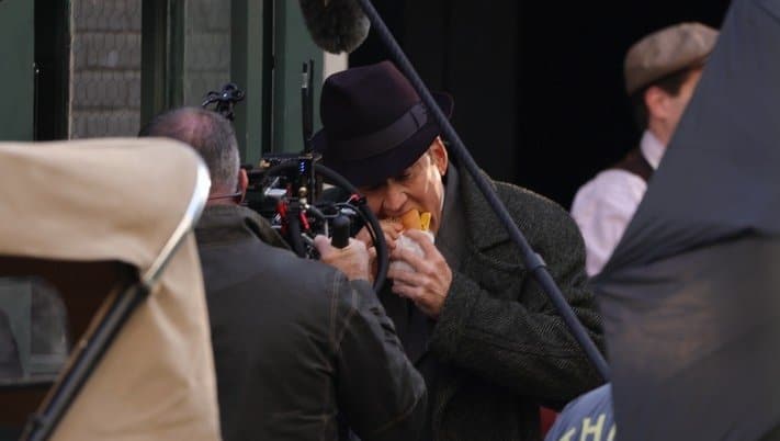 Nicolas Cage Spider-Noir Set Photos