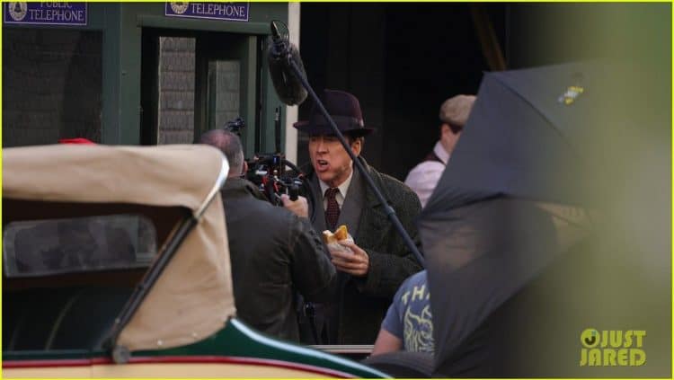 Nicolas Cage Spider-Noir Set Photos