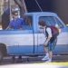 Joe Keery and Gaten Matarazzo filming Stranger Things 5