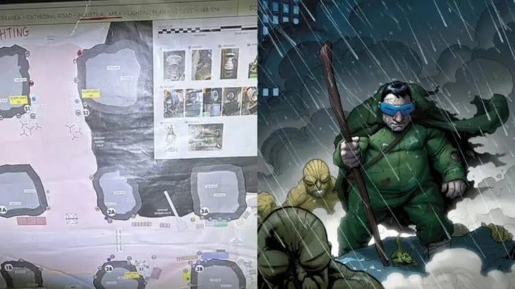 The Fantastic Four: First Steps underground mine set