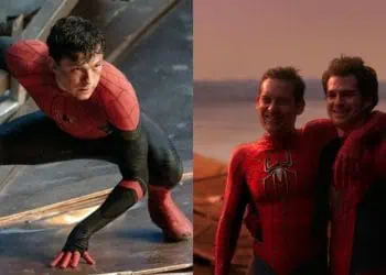 Tobey Maguire and Andrew Garfield in Spider-Man 4