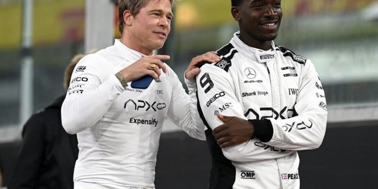 Brad Pitt F1 movie filming