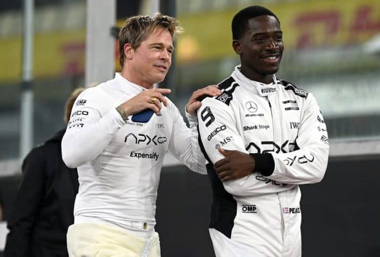 Brad Pitt F1 movie filming