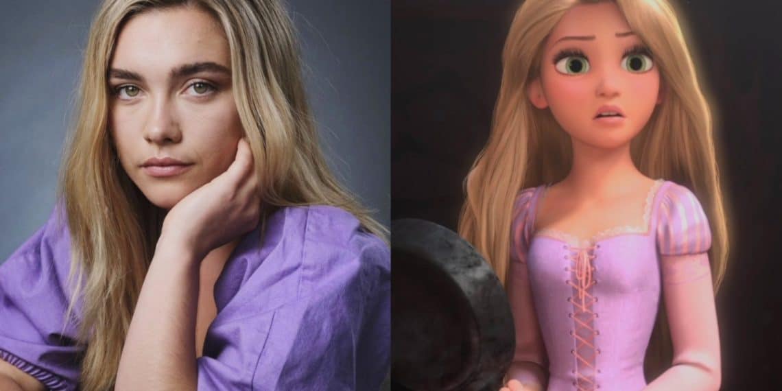 Florence Pugh live-action Tangled