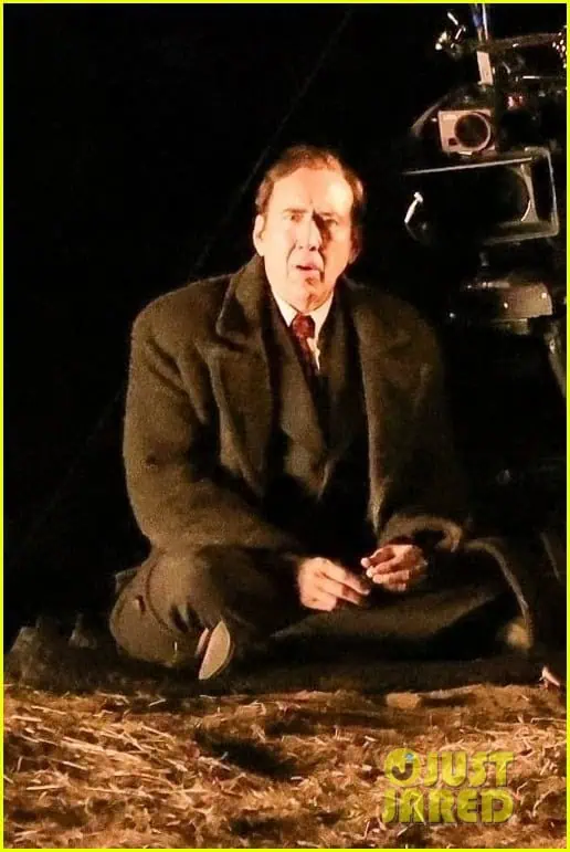 Nicolas Cage Spider-Noir filming Spider-Noir Los Angeles