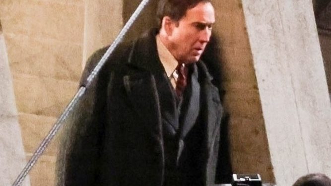 Nicolas Cage Spider-Noir filming Spider-Noir Los Angeles