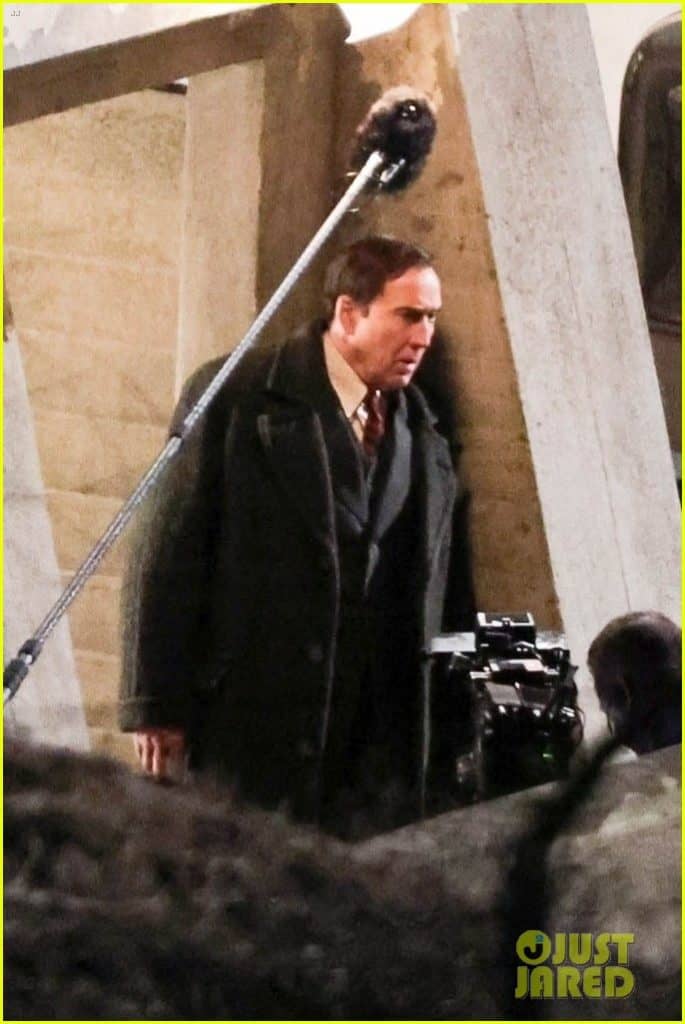 Nicolas Cage Spider-Noir filming Spider-Noir Los Angeles