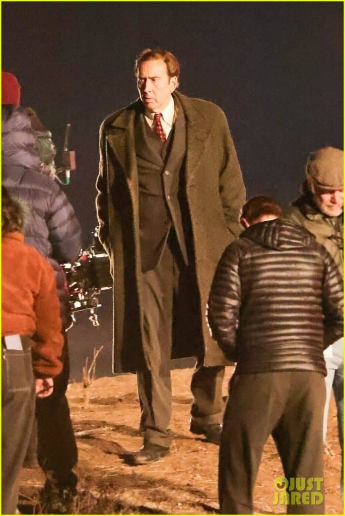 Nicolas Cage Spider-Noir filming Spider-Noir Los Angeles