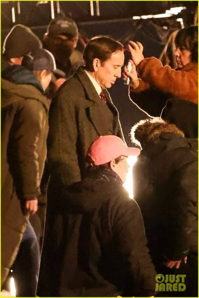 Nicolas Cage Spider-Noir filming Spider-Noir Los Angeles