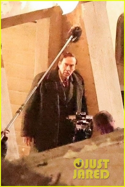 Nicolas Cage Spider-Noir filming Spider-Noir Los Angeles