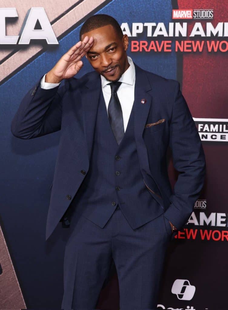 Image: Anthony Mackie at the premiere of 'Captain America: Brave New World'
