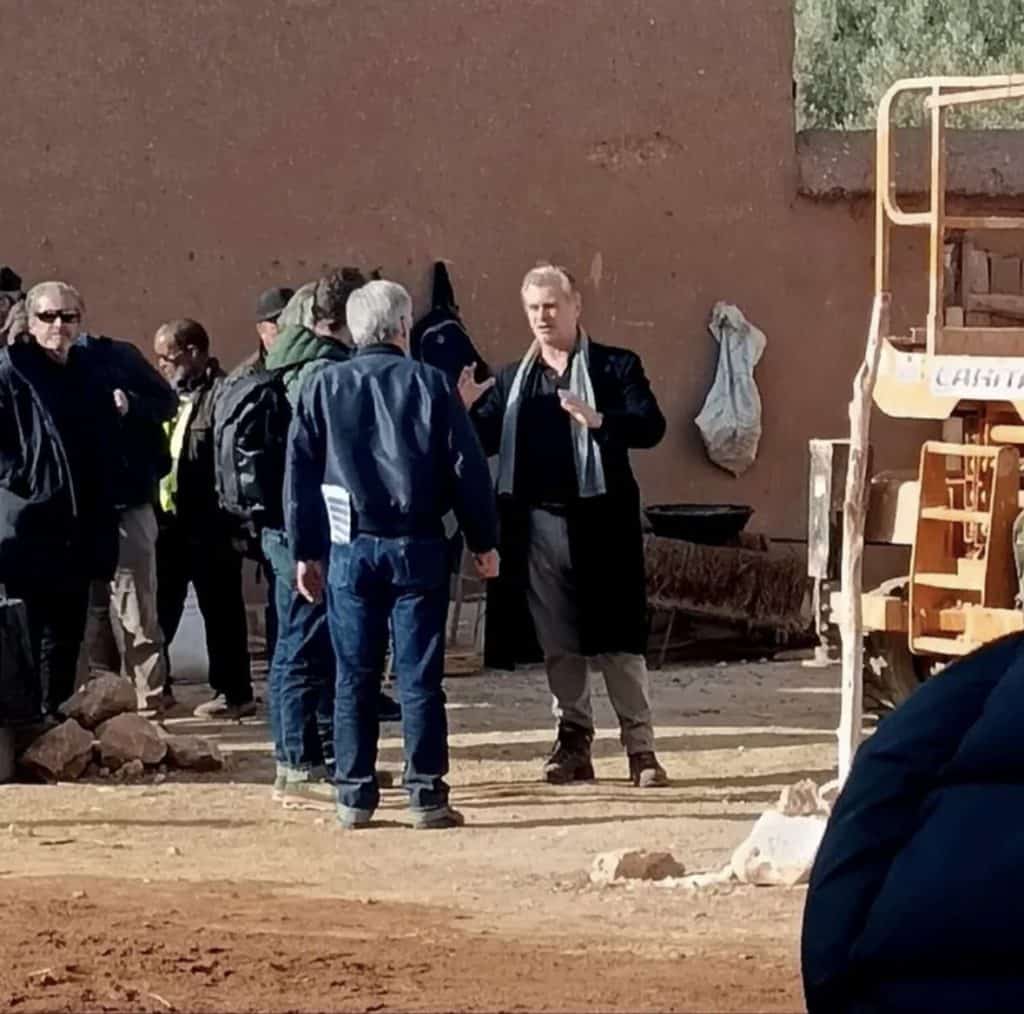 Christopher Nolan is currently in Morocco filming 'The Odyssey.'