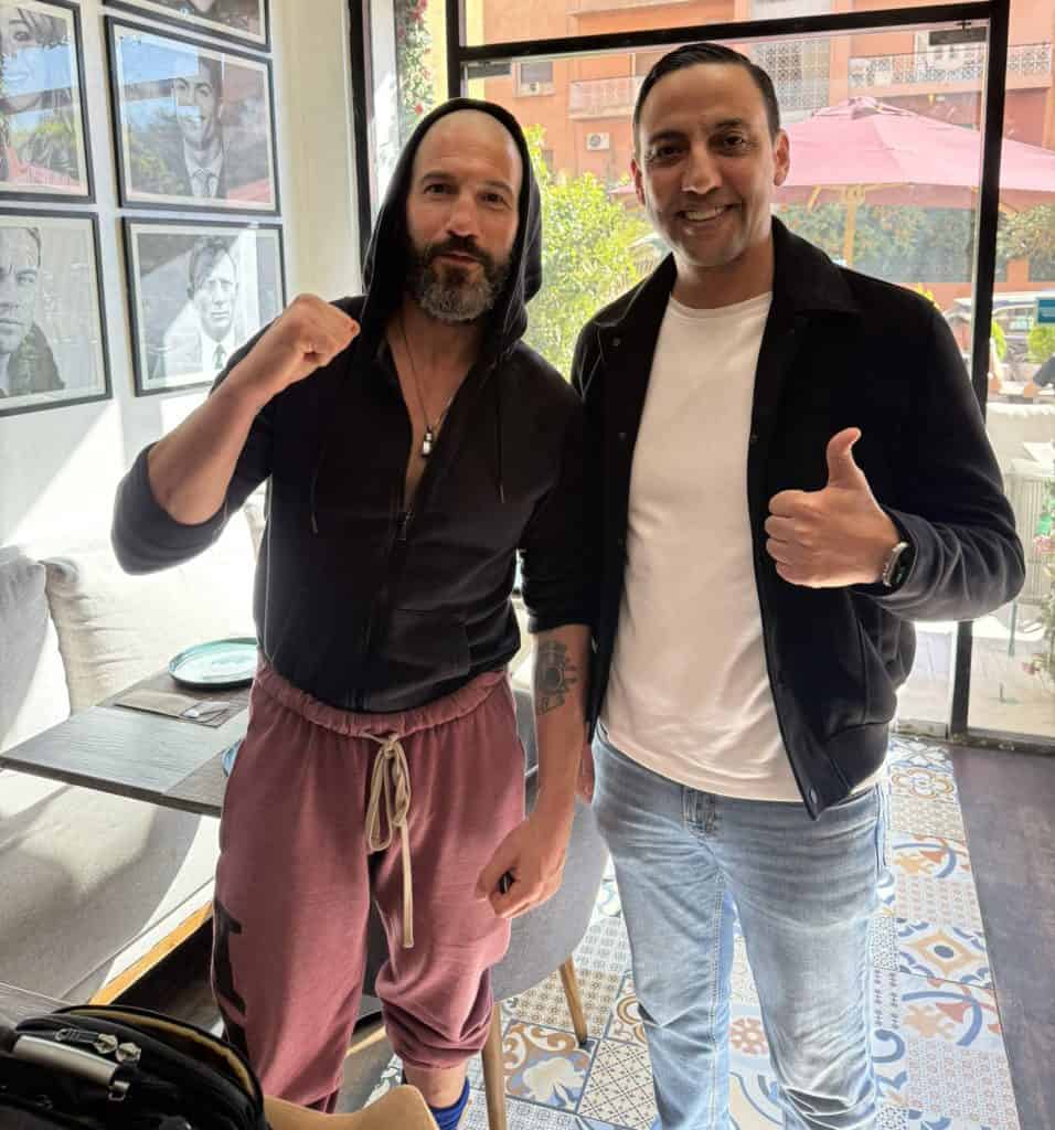 Jon Bernthal on The Odyssey set