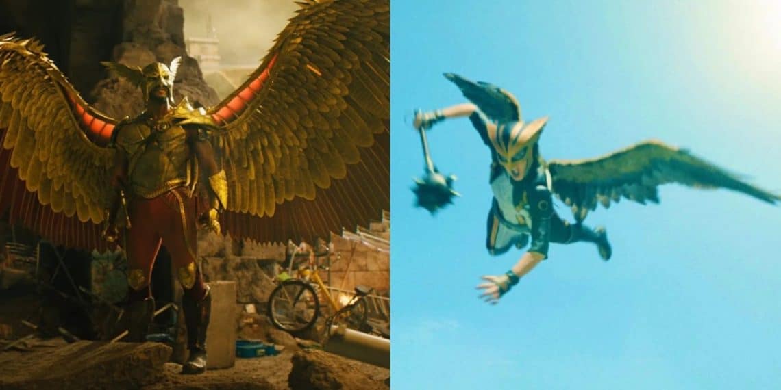 Hawkgirl's organic wings in the DCU