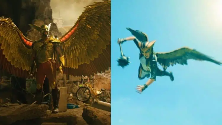 Hawkgirl's organic wings in the DCU