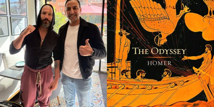 Jon Bernthal on The Odyssey set