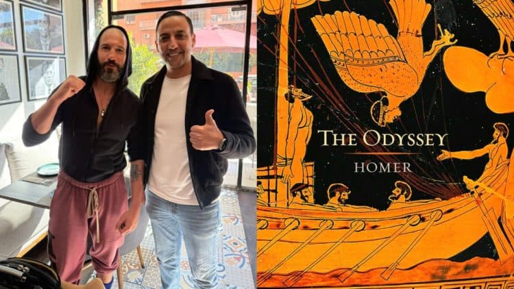 Jon Bernthal on The Odyssey set