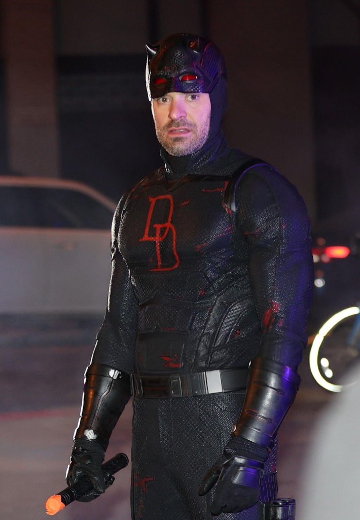 Charlie Cox Spotted in Daredevil's Black Suit on the Set of Daredevil: Born Again Season 2!