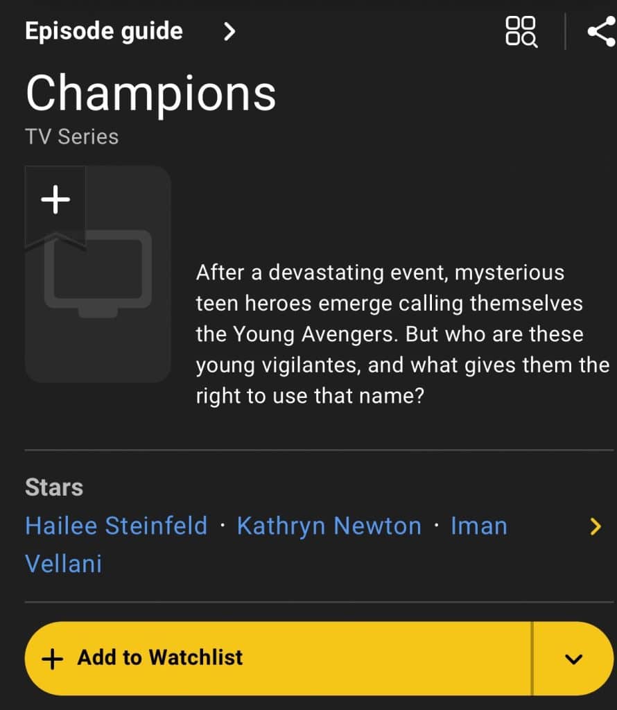 Marvel Champions series