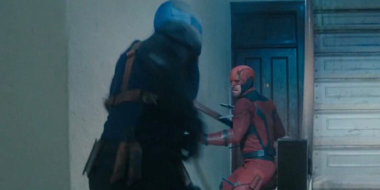 Daredevil fighting Bullseye