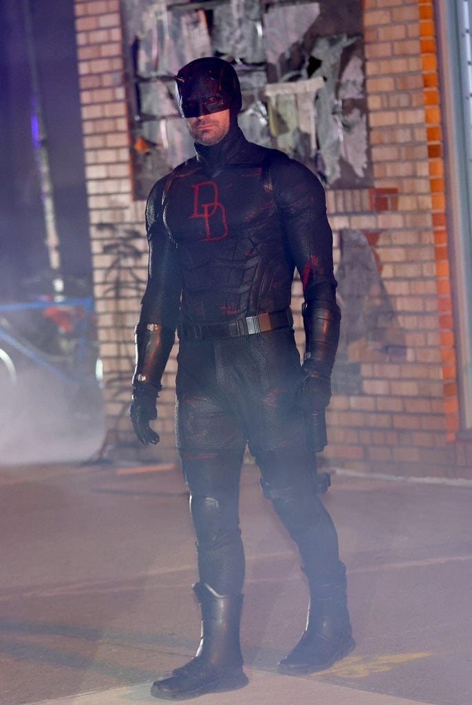 Charlie Cox Spotted in Daredevil's Black Suit on the Set of Daredevil: Born Again Season 2!