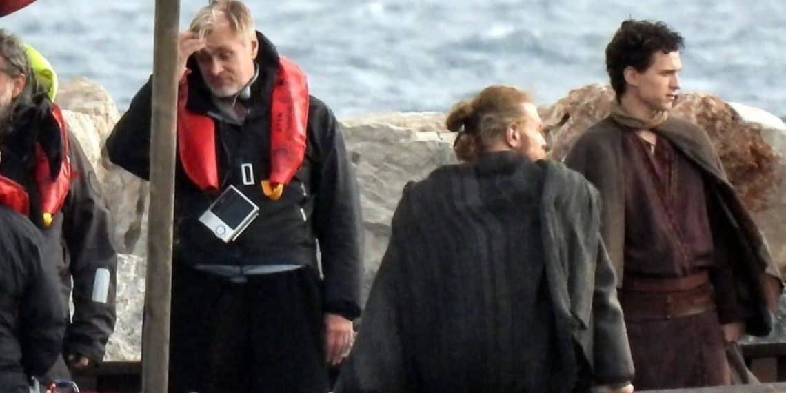 First Look: Tom Holland & Christopher Nolan Spotted on the Set of The Odyssey in Greece
