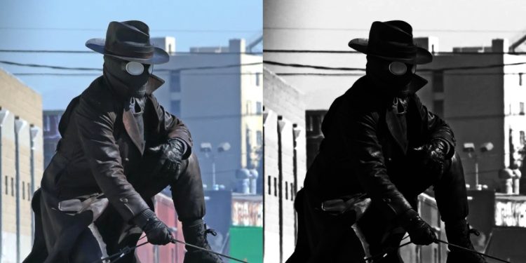 Amazon's Spider-Noir series black and white