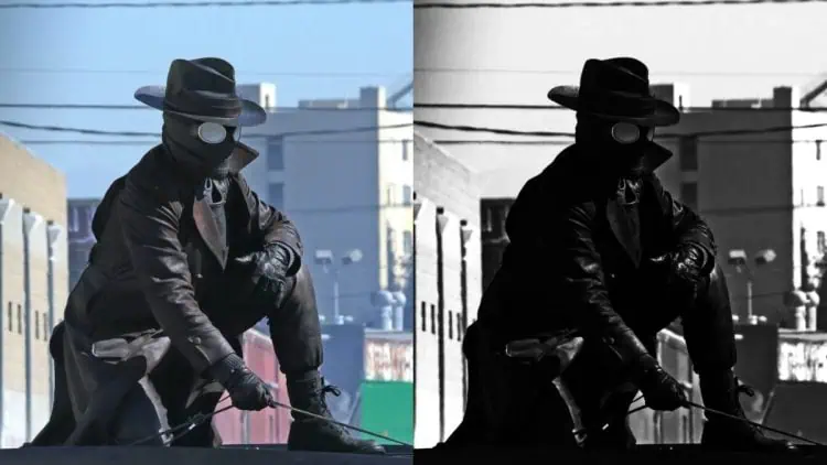 Amazon's Spider-Noir series black and white
