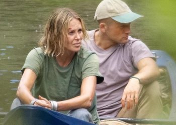 Taron and Charlize Theron