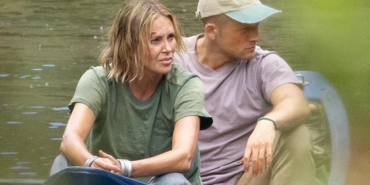 Taron and Charlize Theron