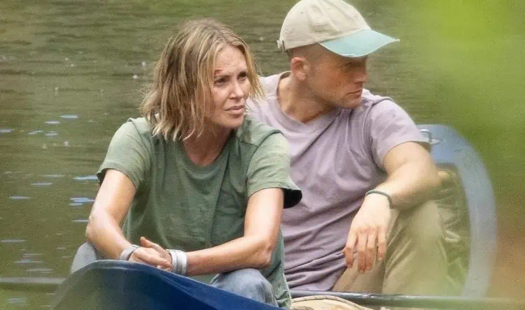 Taron and Charlize Theron