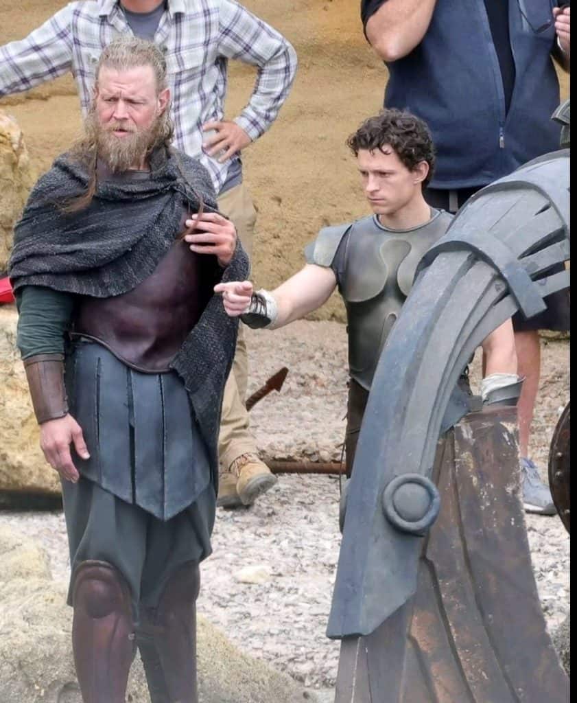 Tom Holland The Odyssey set italy