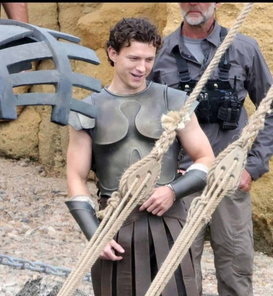 Tom Holland The Odyssey set italy