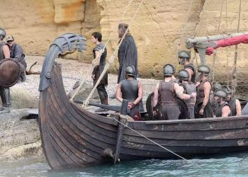 Tom Holland The Odyssey set italy