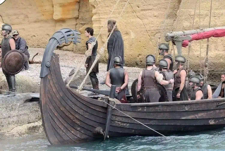 Tom Holland The Odyssey set italy
