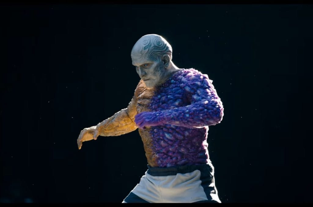 Anthony Carrigan as Metamorpho and Isabela Merced as Hawkgirl