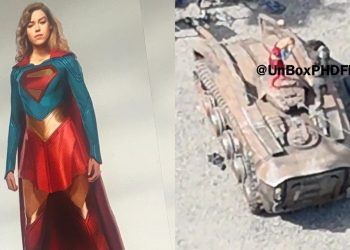 Milly Alcock Supergirl leaked set photos