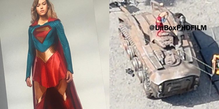 Milly Alcock Supergirl leaked set photos