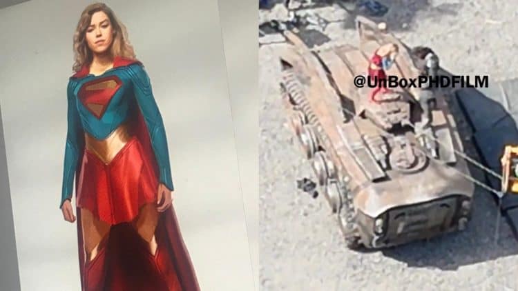 Milly Alcock Supergirl leaked set photos