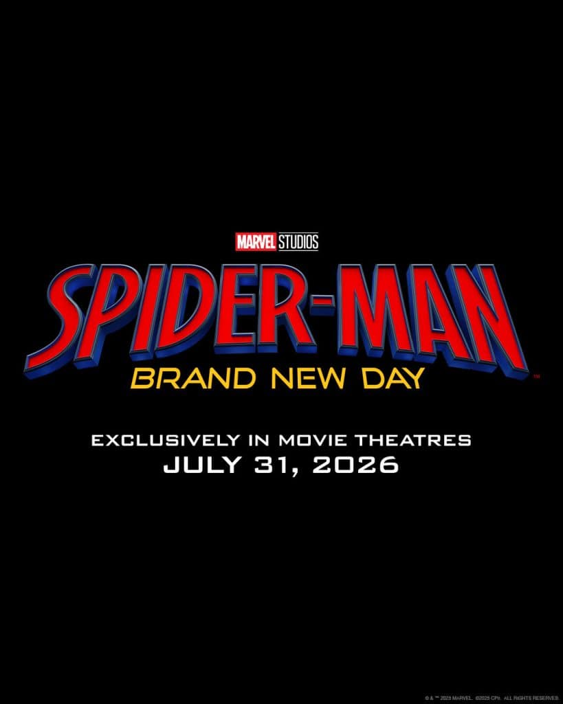 Spider-Man: Brand New Day release date