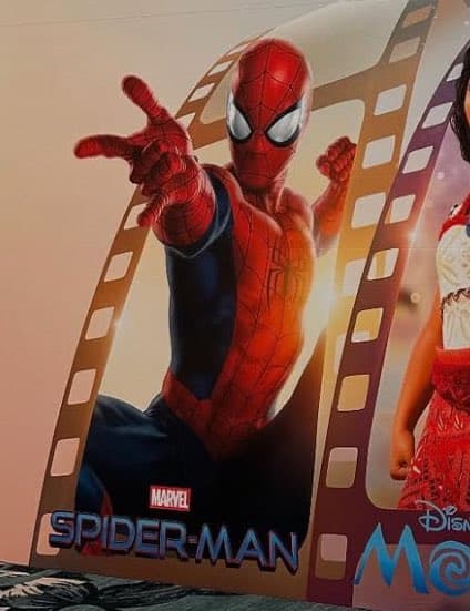 The user also shared a Spider-Man: Brand New Day banner that was displayed during the Disney Blockbuster Consumer Products panel.