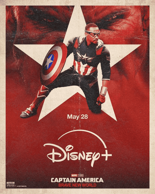 Captain America: Brave New World Disney+ release