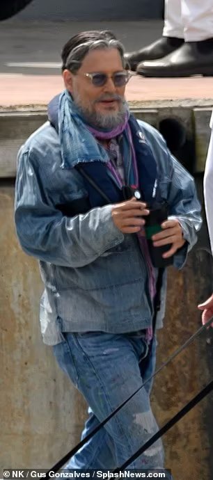 Johnny Depp and Madelyn Cline were seen filming Day Drinker aboard the vintage yacht Nero near Barcelona.