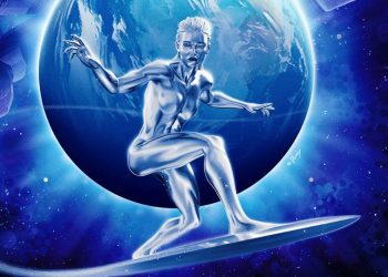 Julia Garner Silver Surfer promo art