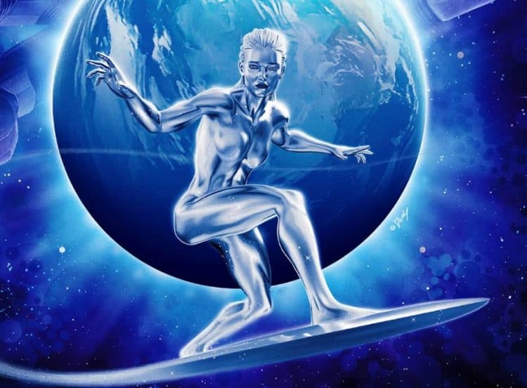 Julia Garner Silver Surfer promo art