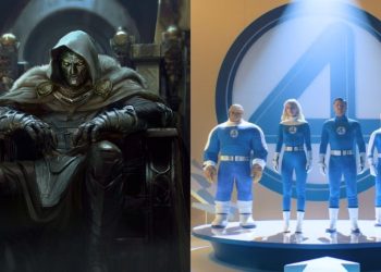 The post-credits scene of Fantastic Four: First Steps reveals Vanessa Kirby’s Sue Storm reading to Franklin Richards before Robert Downey’s Doctor Doom mysteriously appears, teasing a major connection.