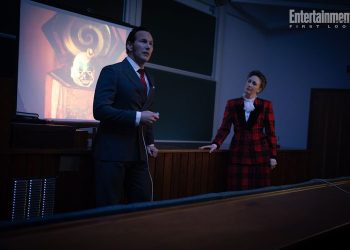 Vera Farmiga and Patrick Wilson as Ed and Lorraine Warren in The Conjuring: Last Rites trailer, released by Warner Bros. Pictures.