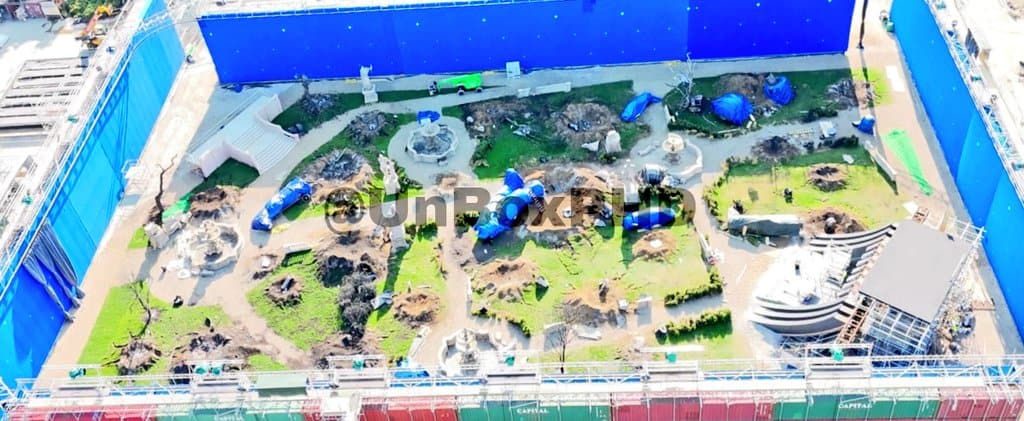 Get a full look at the Avengers: Doomsday set, featuring destroyed Sentinels in front of the X-Mansion. Don’t miss the film, hitting theaters on December 18, 2026.