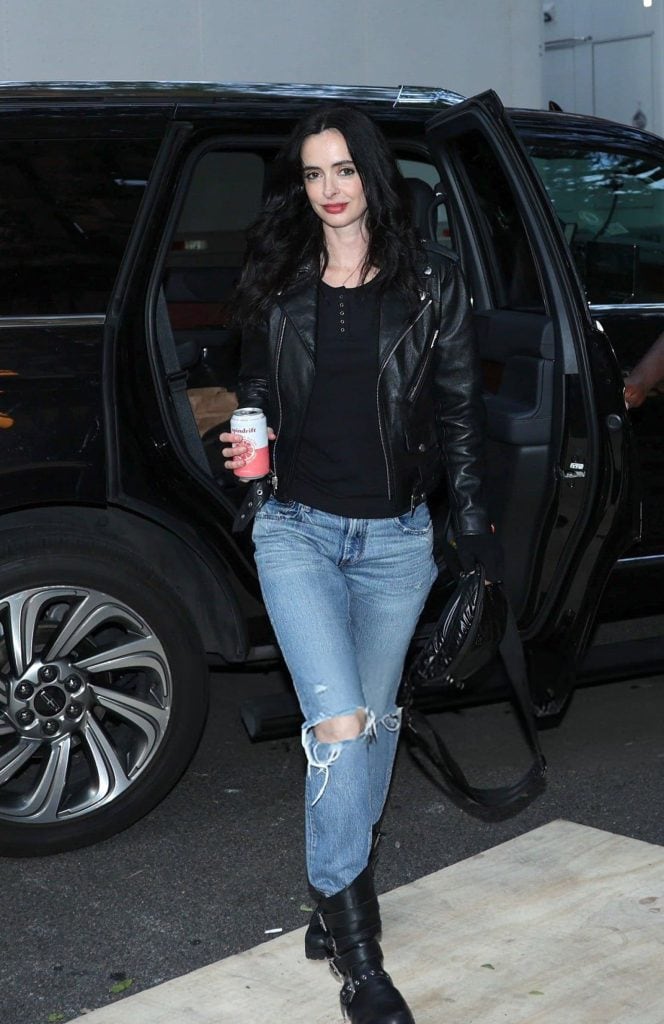Krysten Ritter was spotted on the set of Daredevil: Born Again in Uptown on June 12, 2025, in New York City. (Photo by Jose Perez/Bauer-Griffin/GC Images)